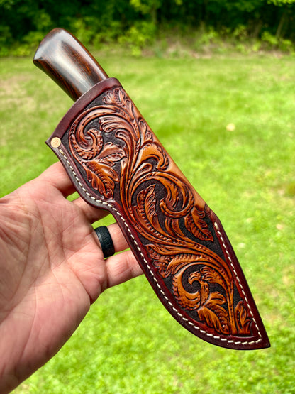 Dark Ironwood Belt/Utility Knife