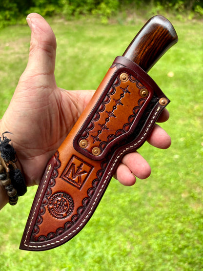 Dark Ironwood Belt/Utility Knife