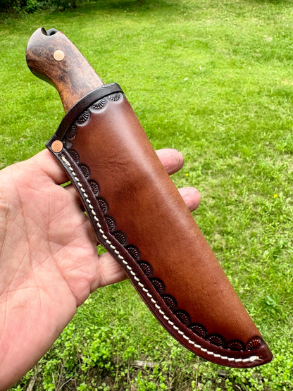 Tejas Ranch Knife in Mesquite Burl