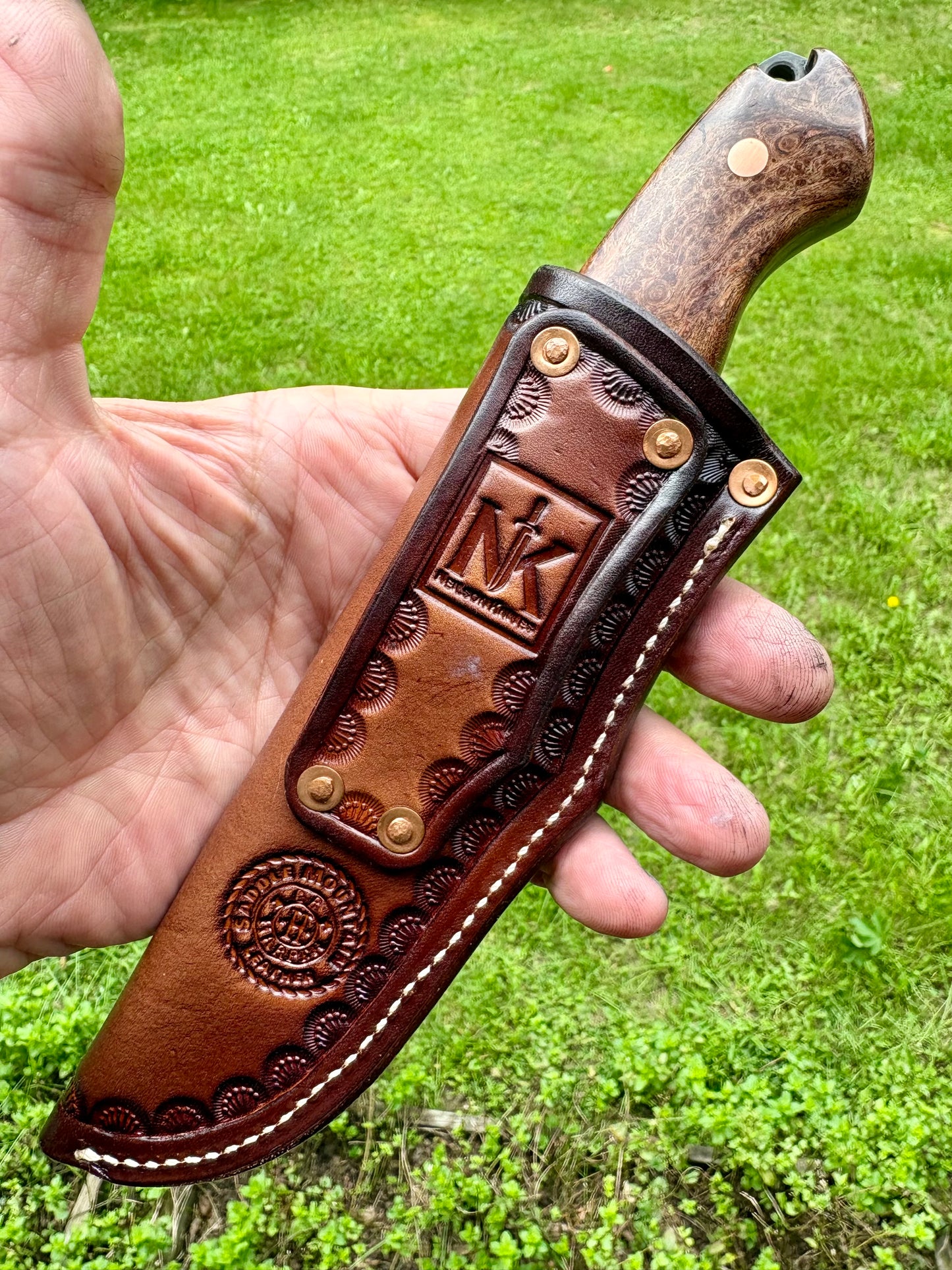 Tejas Ranch Knife in Mesquite Burl