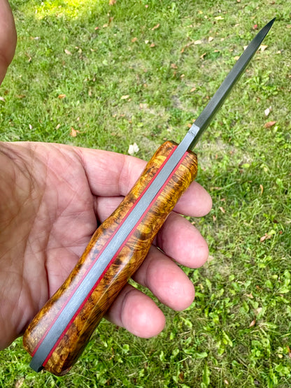 Tejas Ranch Knife in Chittum Burl