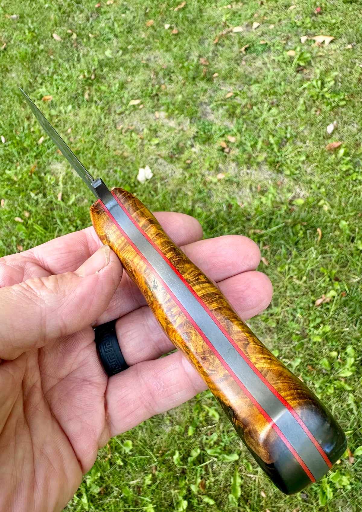 Tejas Ranch Knife in Chittum Burl