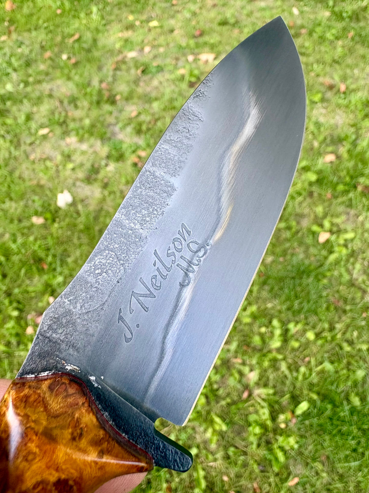Tejas Ranch Knife in Chittum Burl